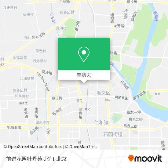 前进花园牡丹苑-北门地图