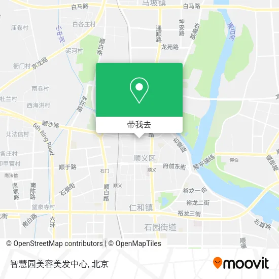 智慧园美容美发中心地图