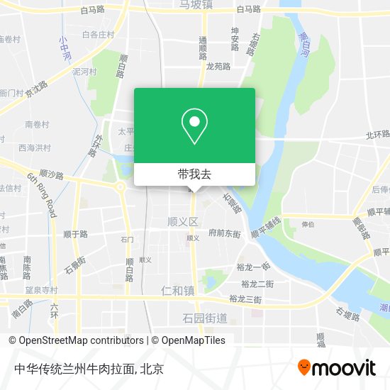 中华传统兰州牛肉拉面地图