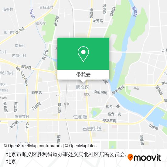 北京市顺义区胜利街道办事处义宾北社区居民委员会地图