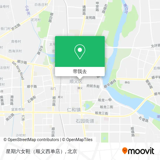 星期六女鞋（顺义西单店）地图