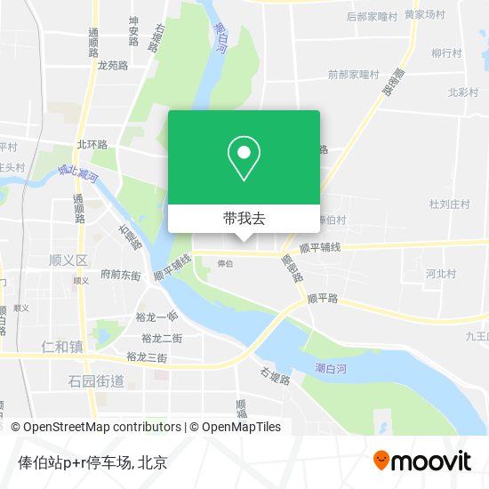 俸伯站p+r停车场地图