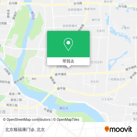 北京顺福康门诊地图