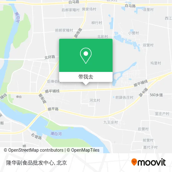 隆华副食品批发中心地图