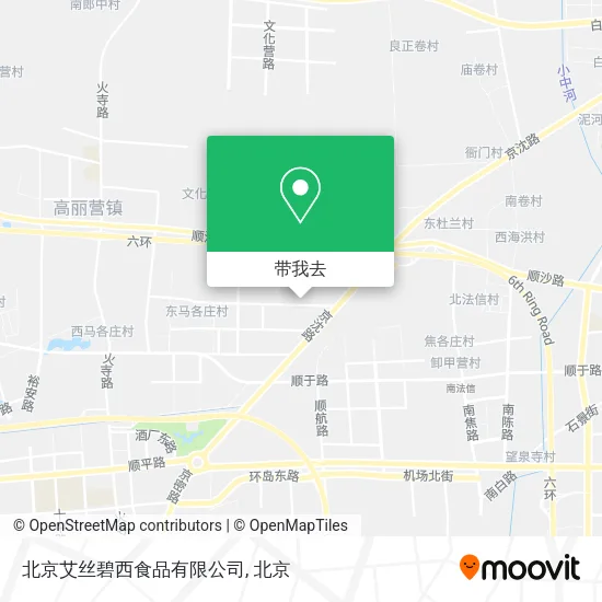 北京艾丝碧西食品有限公司地图
