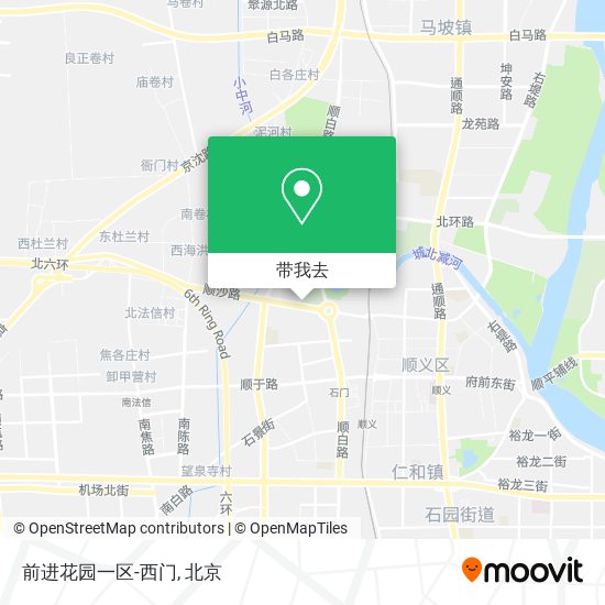 前进花园一区-西门地图