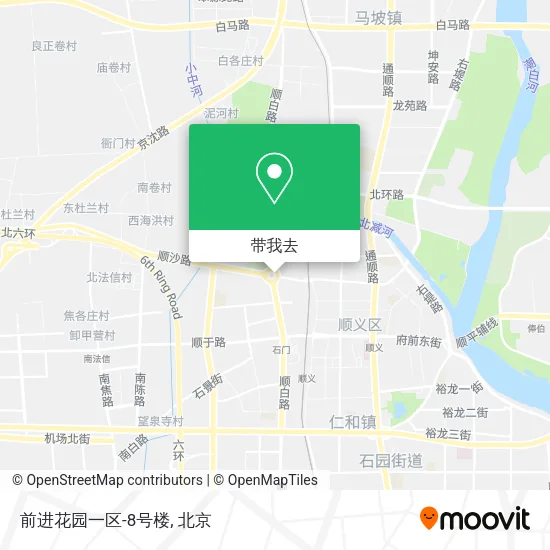 前进花园一区-8号楼地图