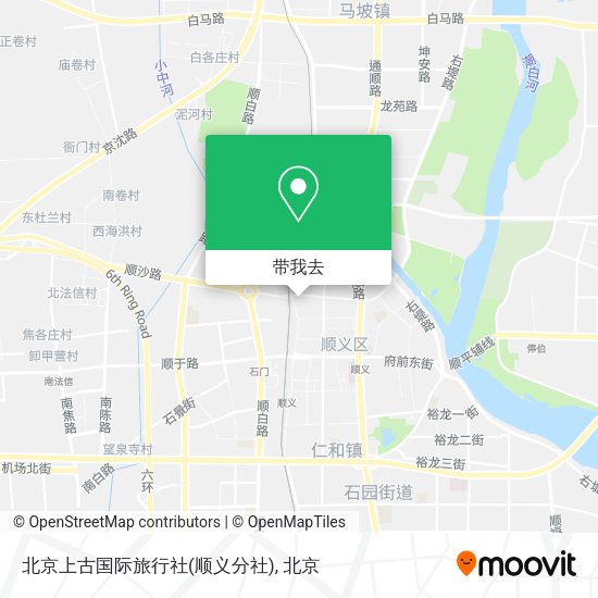 北京上古国际旅行社(顺义分社)地图