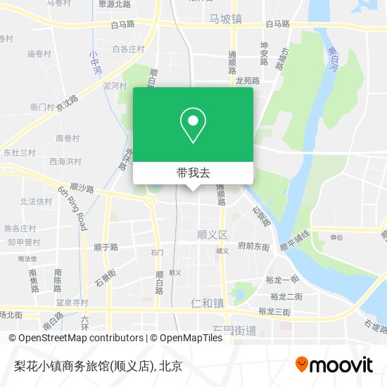 梨花小镇商务旅馆(顺义店)地图