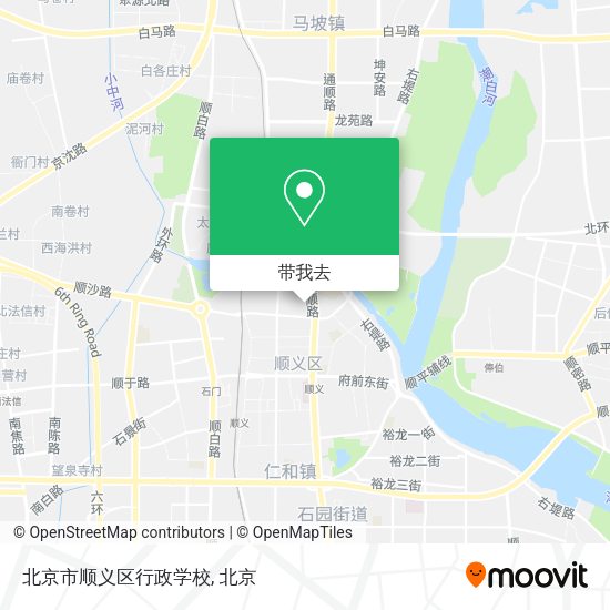 北京市顺义区行政学校地图
