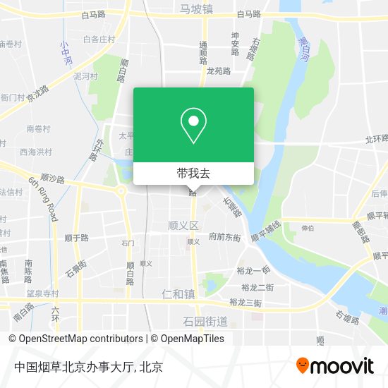 中国烟草北京办事大厅地图