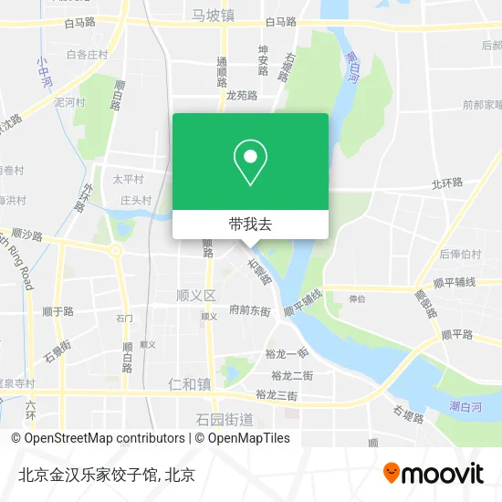 北京金汉乐家饺子馆地图