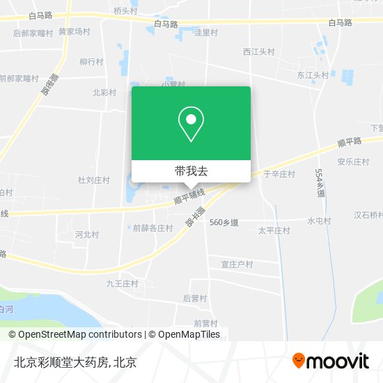 北京彩顺堂大药房地图