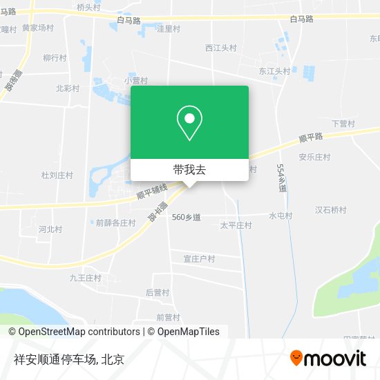 祥安顺通停车场地图