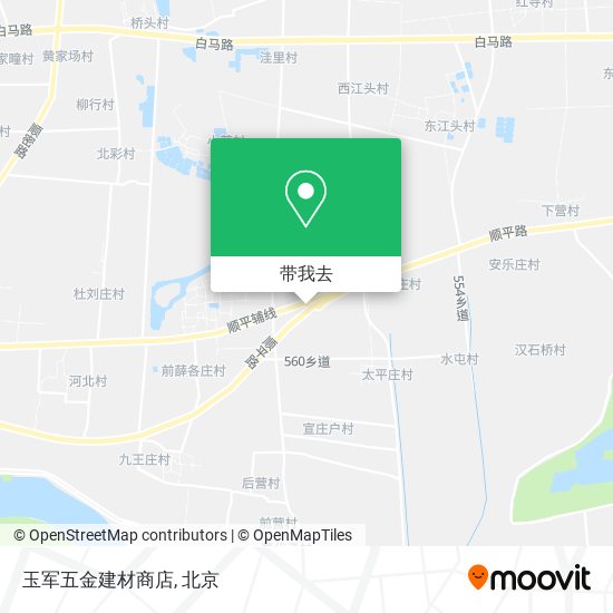 玉军五金建材商店地图