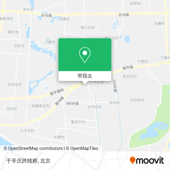 于辛庄跨线桥地图