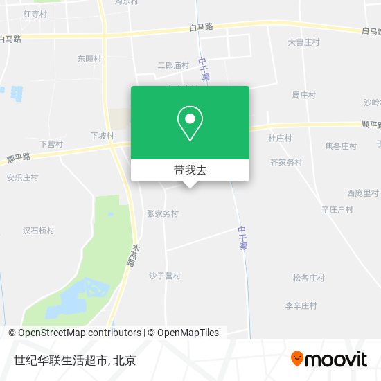 世纪华联生活超市地图
