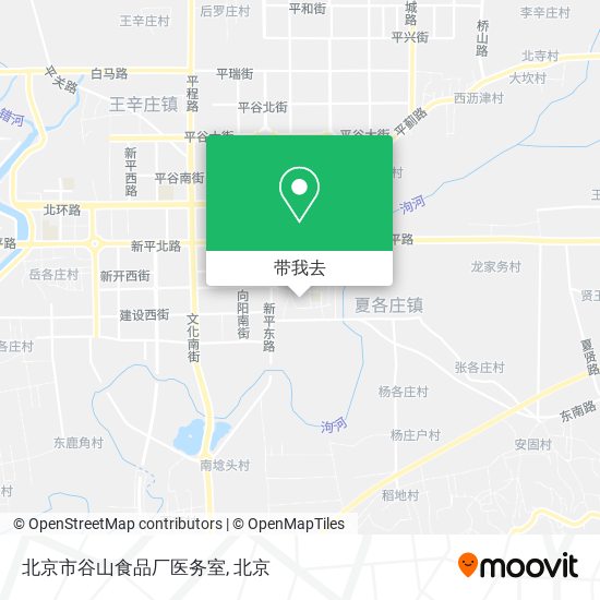 北京市谷山食品厂医务室地图