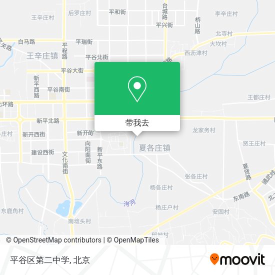 平谷区第二中学地图