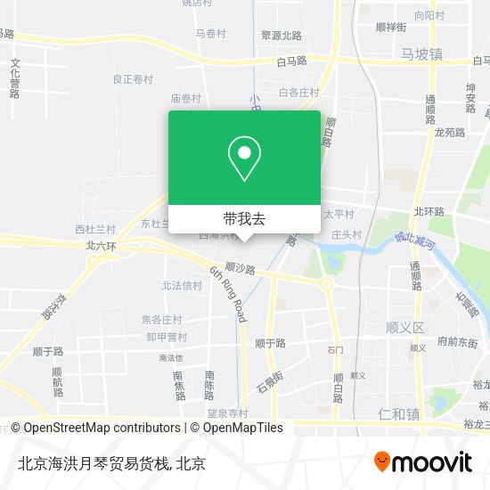 北京海洪月琴贸易货栈地图