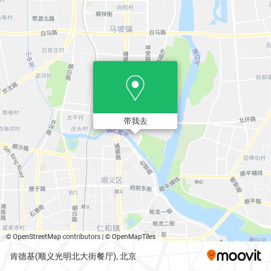 肯德基(顺义光明北大街餐厅)地图