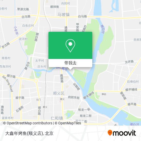 大鑫年烤鱼(顺义店)地图