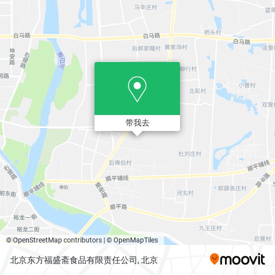 北京东方福盛斋食品有限责任公司地图