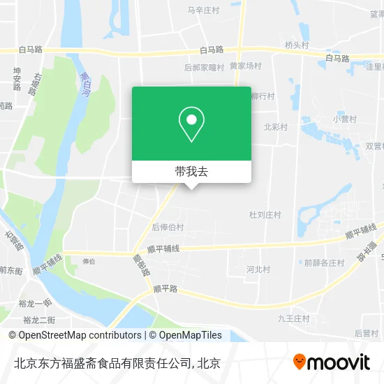 北京东方福盛斋食品有限责任公司地图