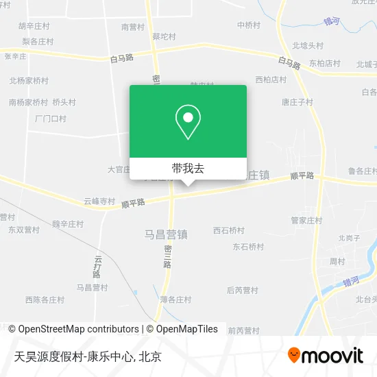 天昊源度假村-康乐中心地图