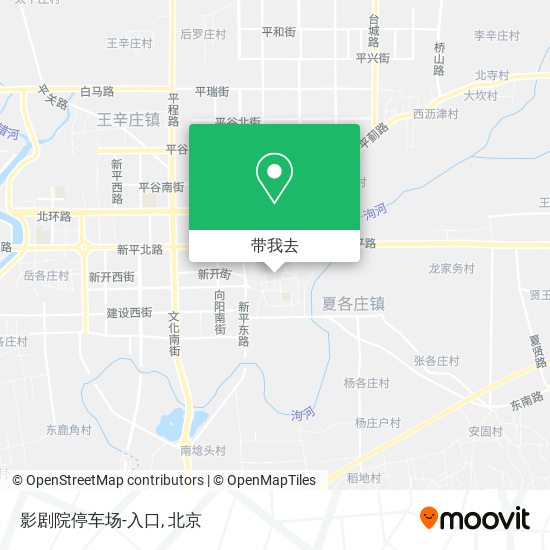 影剧院停车场-入口地图