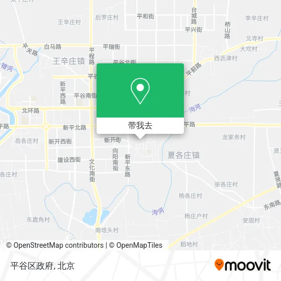 平谷区政府地图