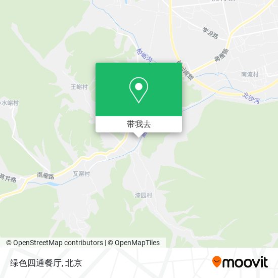 绿色四通餐厅地图