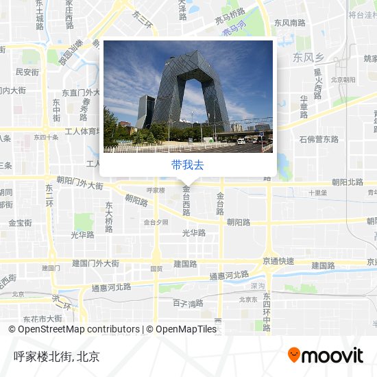 呼家楼北街地图