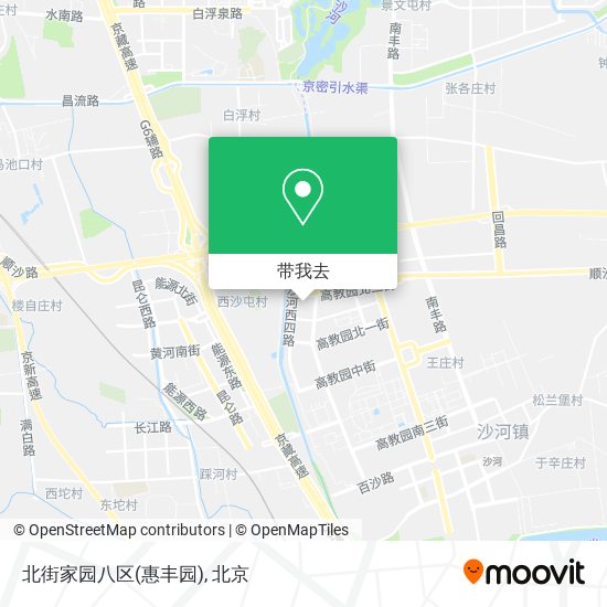 北街家园八区(惠丰园)地图