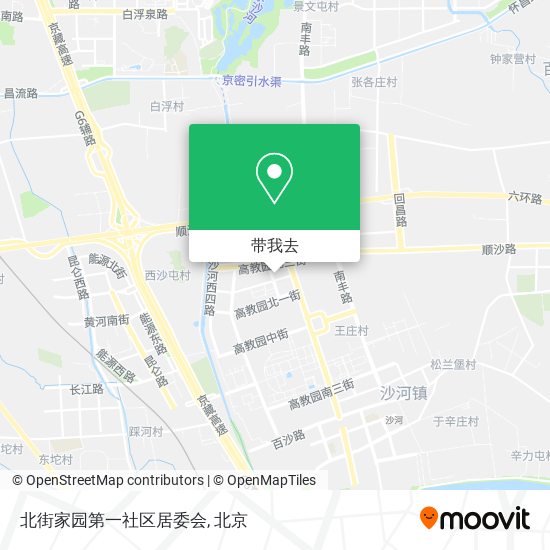 北街家园第一社区居委会地图