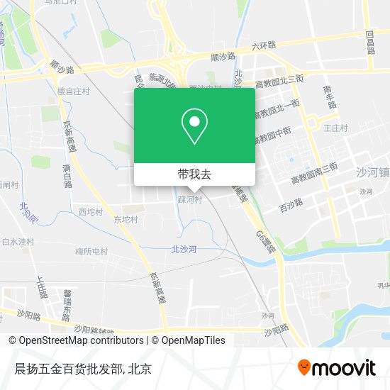 晨扬五金百货批发部地图