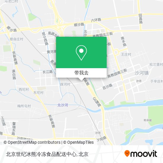 北京世纪冰熊冷冻食品配送中心地图