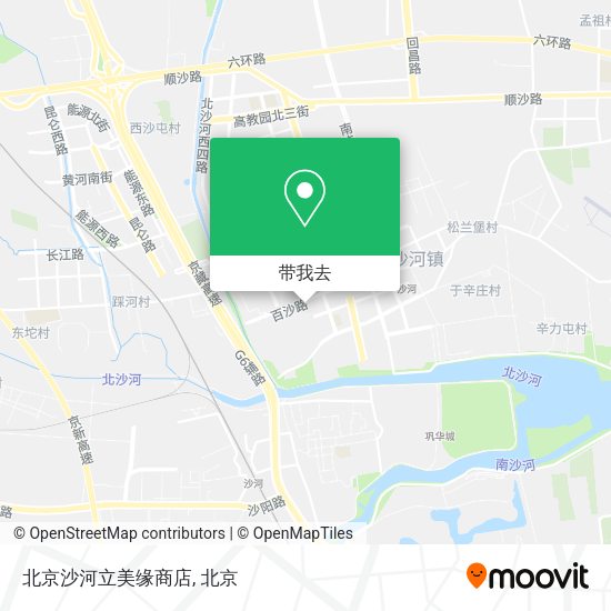 北京沙河立美缘商店地图