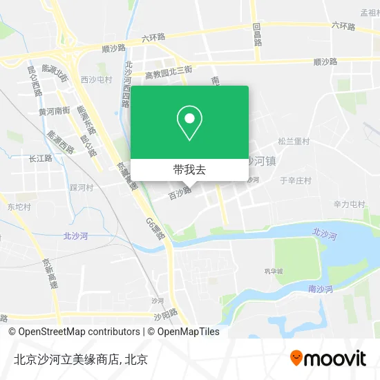 北京沙河立美缘商店地图