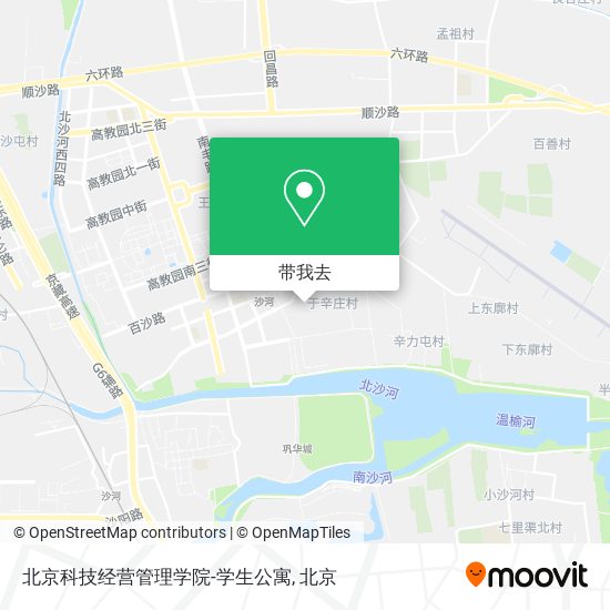 北京科技经营管理学院-学生公寓地图