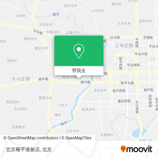 北京顺平港旅店地图