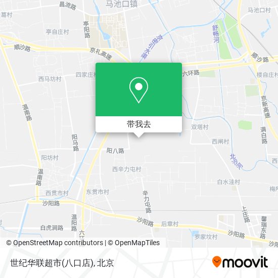 世纪华联超市(八口店)地图