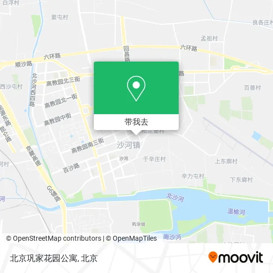 北京巩家花园公寓地图