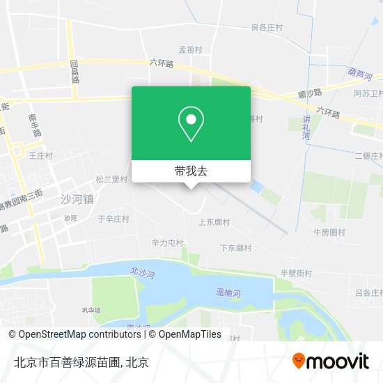 北京市百善绿源苗圃地图