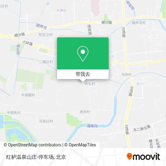红栌温泉山庄-停车场地图