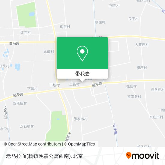 老马拉面(杨镇晚霞公寓西南)地图