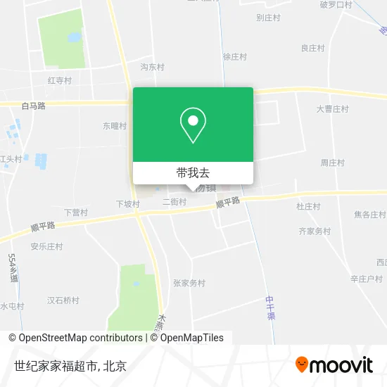 世纪家家福超市地图