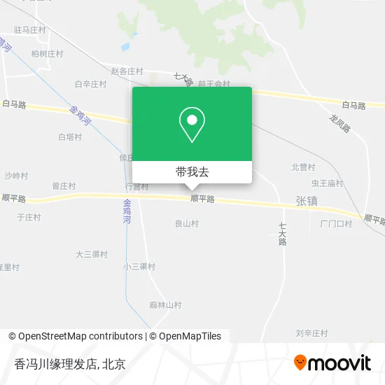 香冯川缘理发店地图