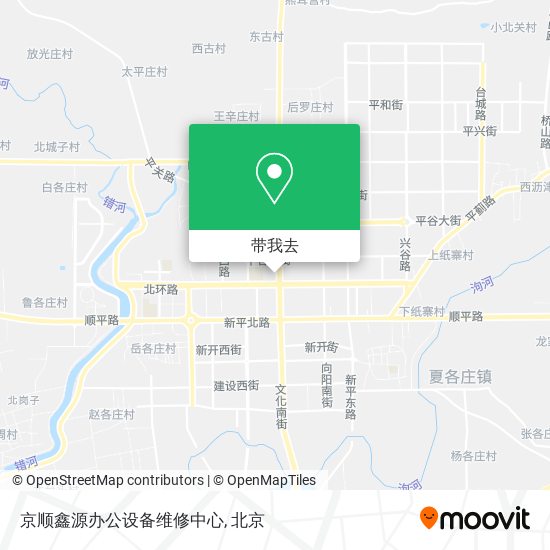 京顺鑫源办公设备维修中心地图