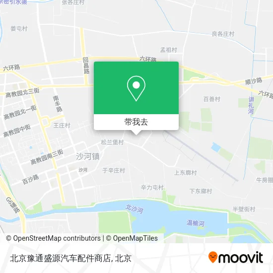北京豫通盛源汽车配件商店地图